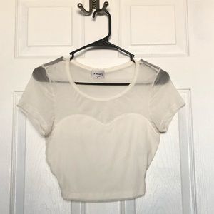 LA Hearts crop top (s)